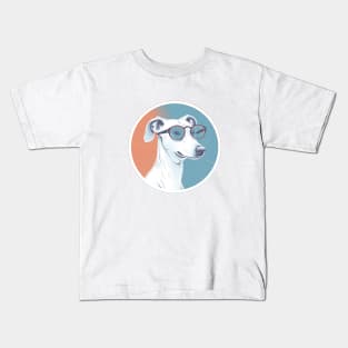 Whippet Wearing Sunglasses Kids T-Shirt